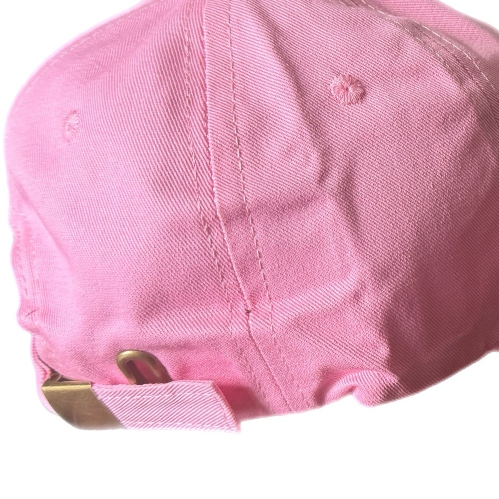 NEW YORK Women’s Baseball Cap Hat In Vintage Wash Pink Embroidered Adjustable - Picture 4 of 5